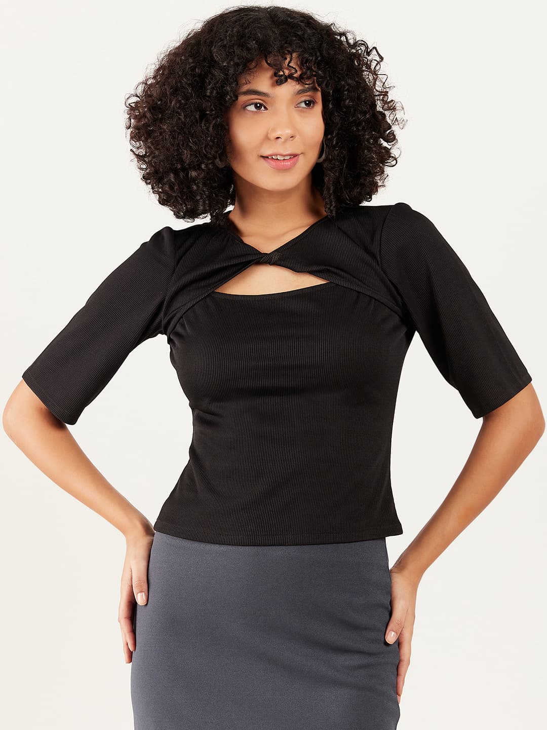 Athena Twisted Cut Outs Top image