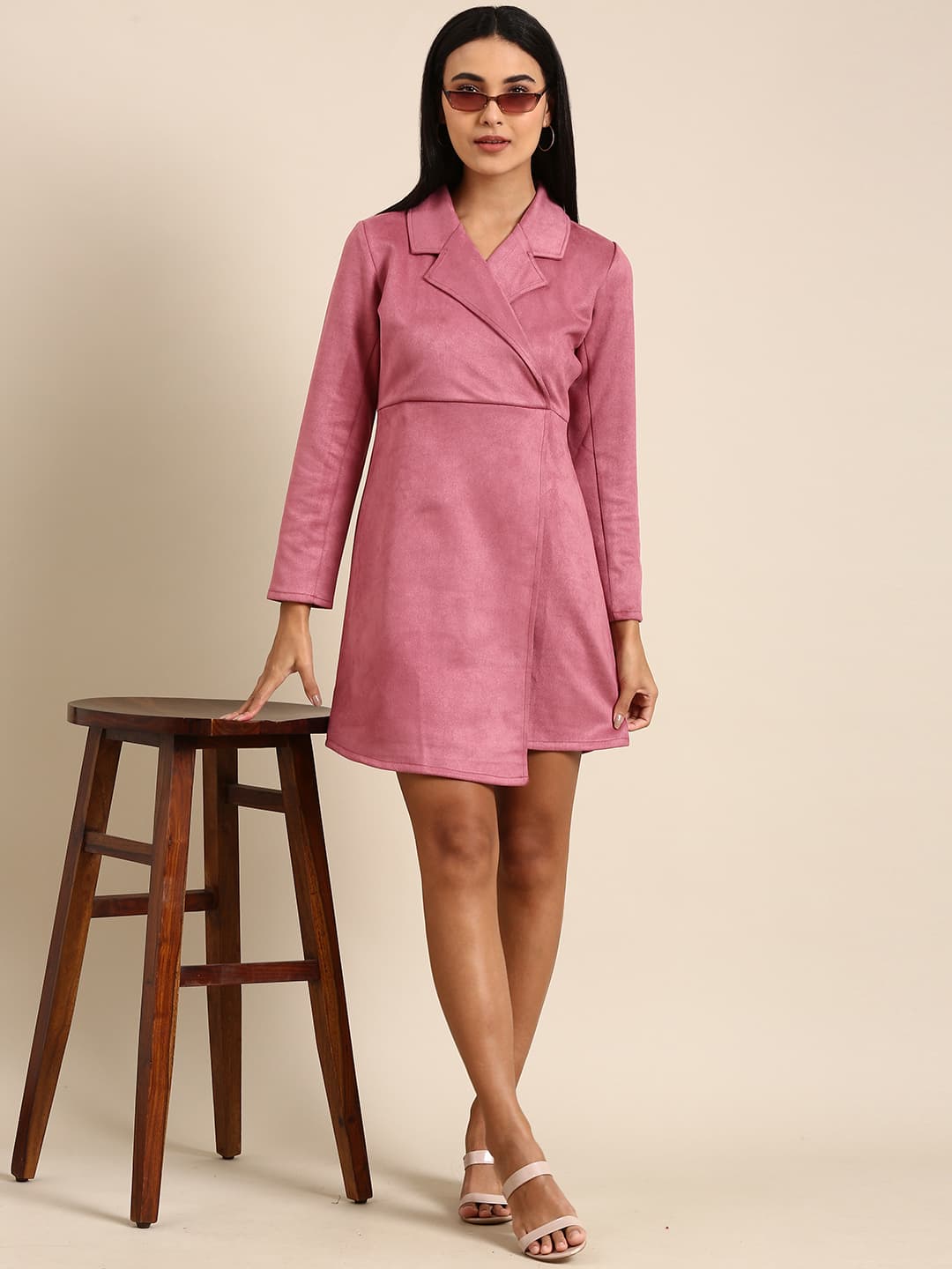 Athena Pink Blazer Dress image